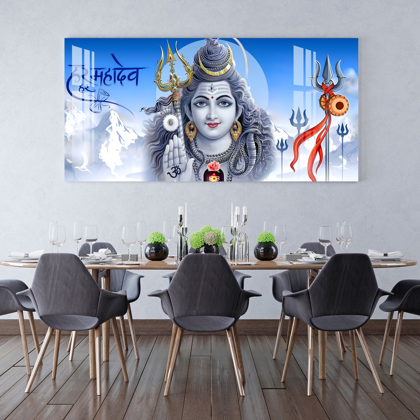 Om Namah Shivay Acrylic Wall Art