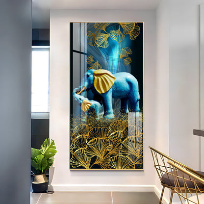 Mystical Elephants Premium Acrylic vertical Wall Art