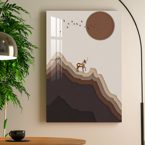 Above The Cliff Below The Sun Acrylic Wall Art