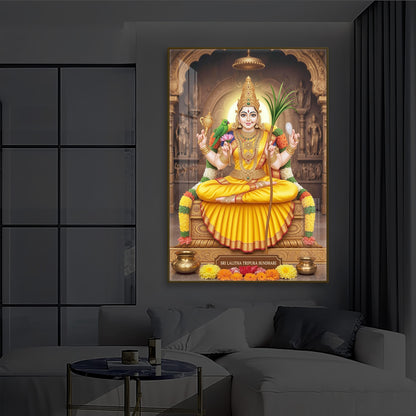 Sri Vidhya Sadhana Modern Luxury Backlight Vertical Wall Art