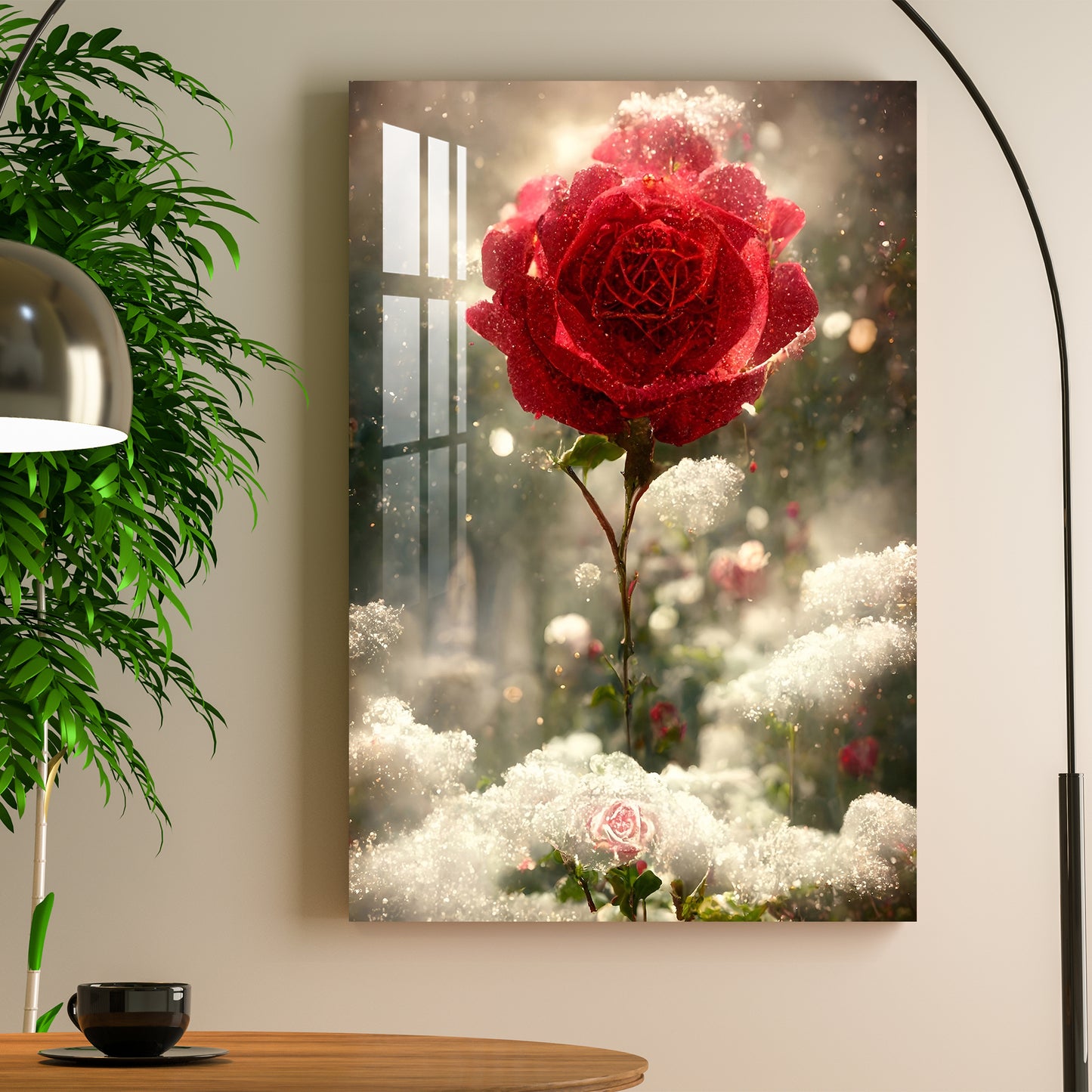 The Romantic Red Acrylic Wall Art