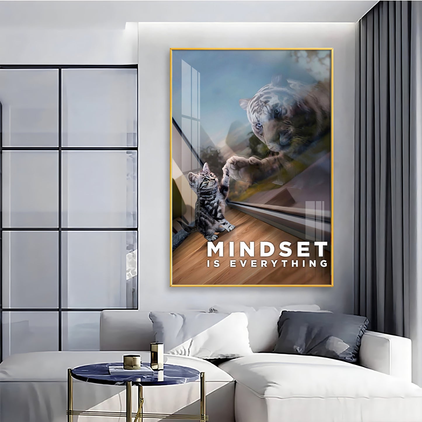 Mindset Is Everything Premium Acrylic Vertical Wall Art