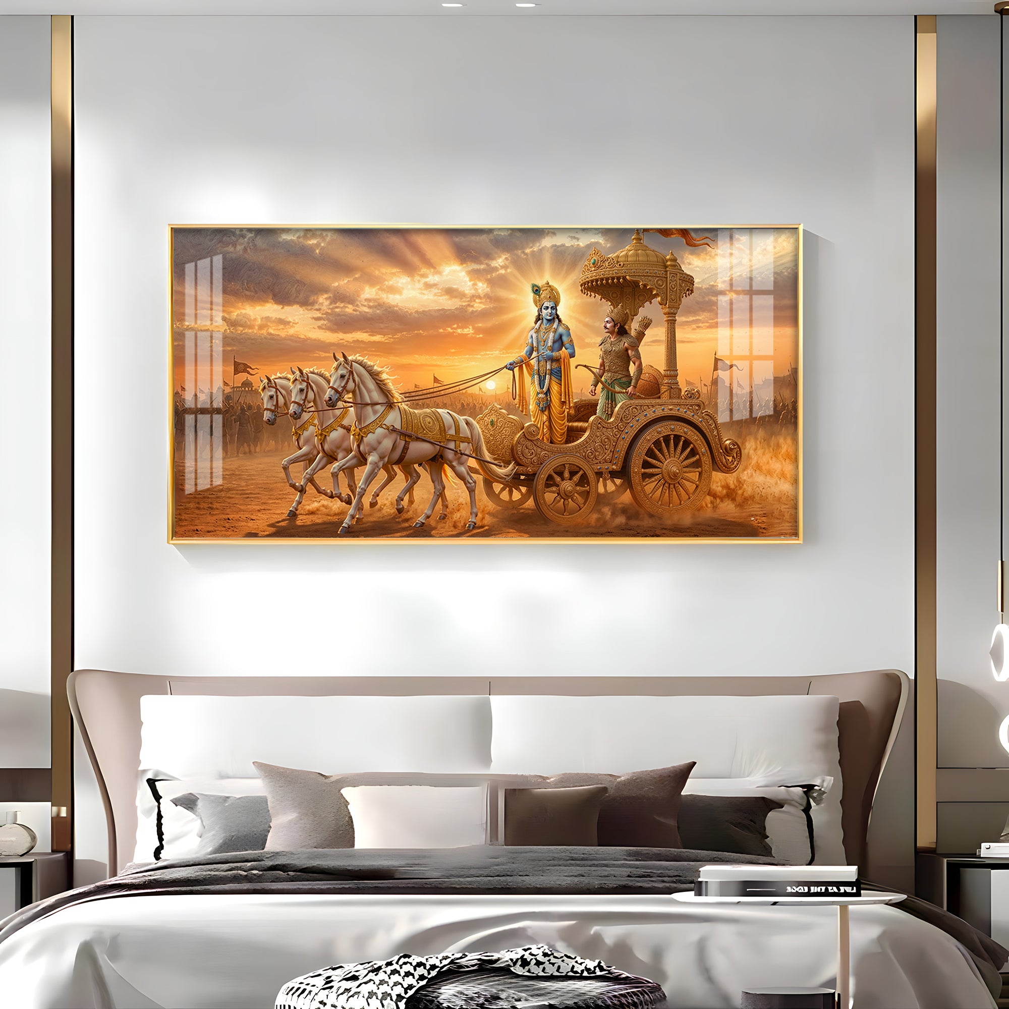 Shrimad Bhagavad Gita Premium Acrylic Horizontal Wall Art