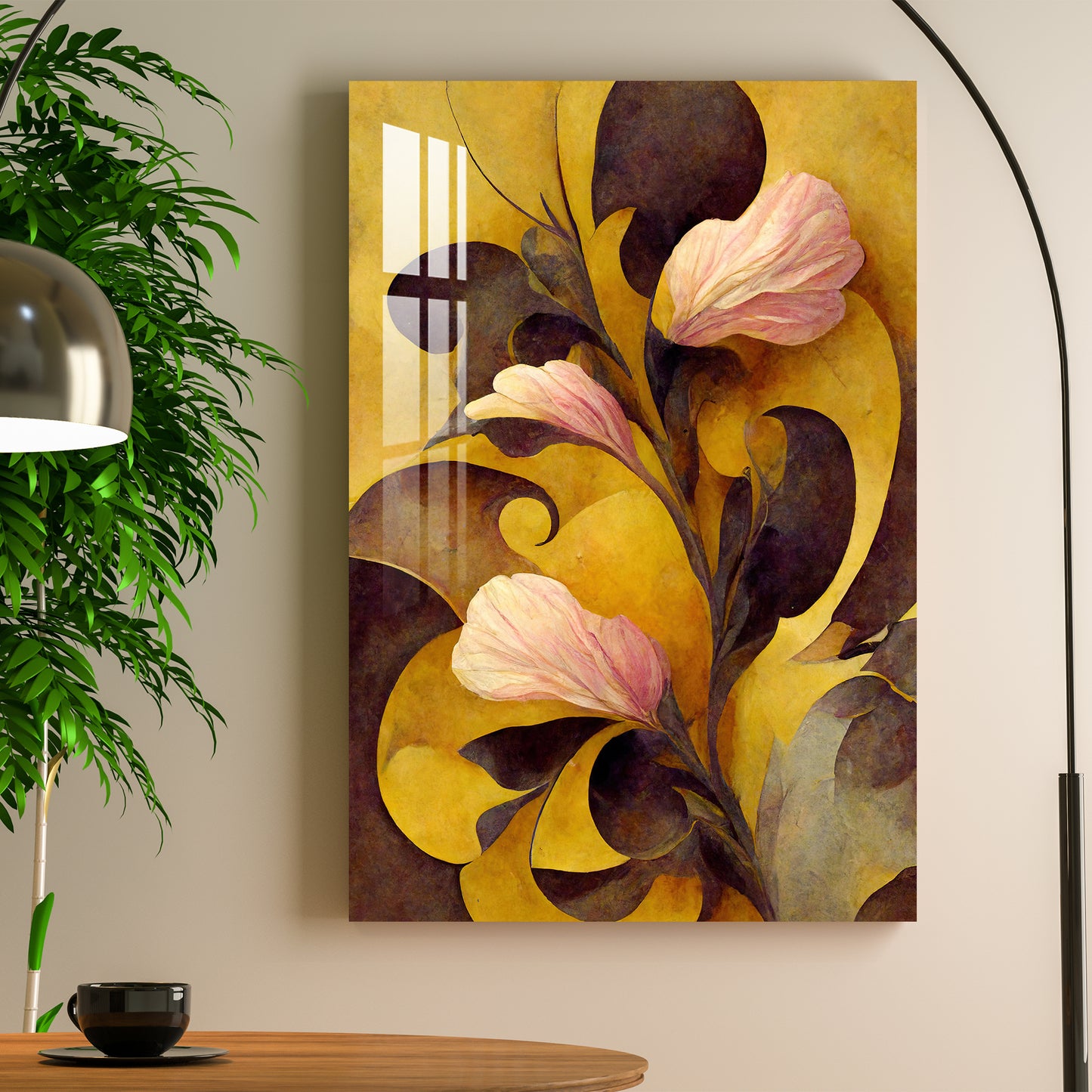 Balcony Flowers Acrylic Wall Art