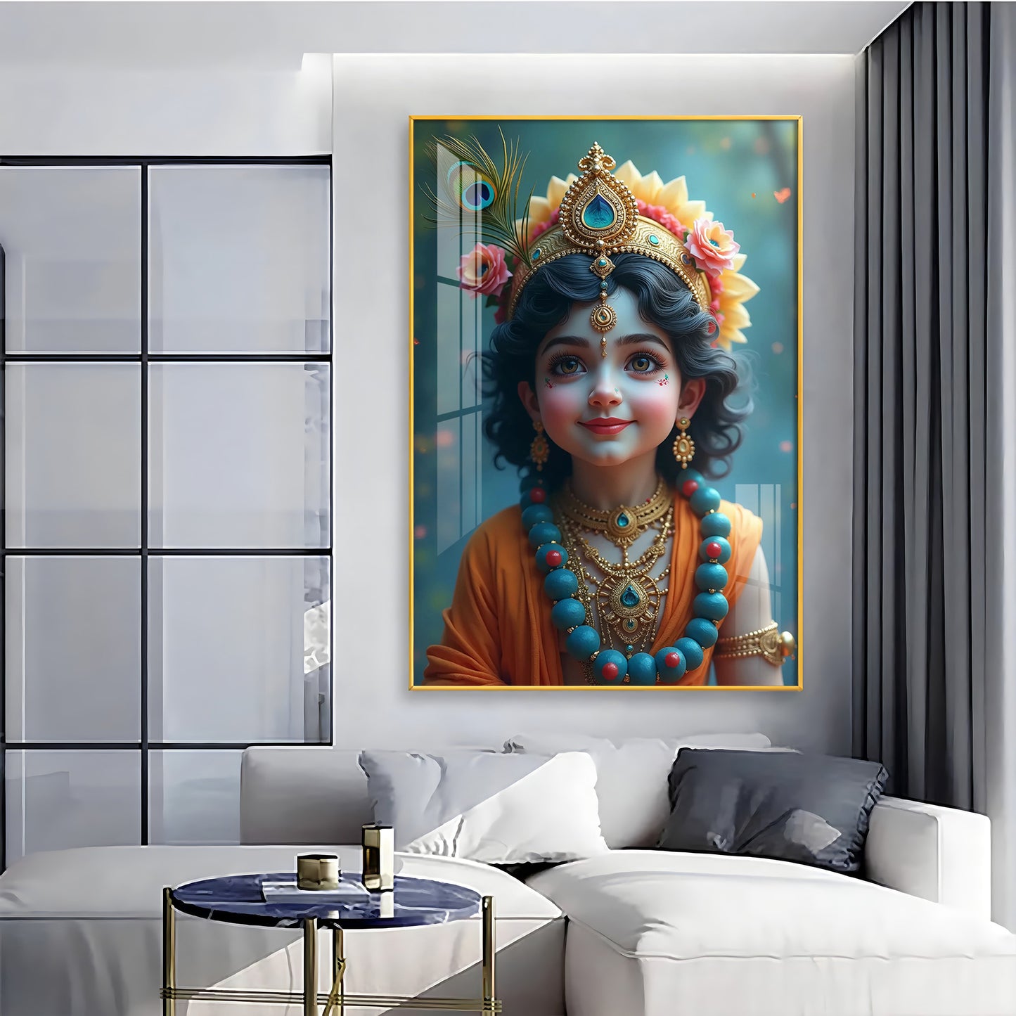 Little Krishna Resonance Premium Acrylic Wall Art