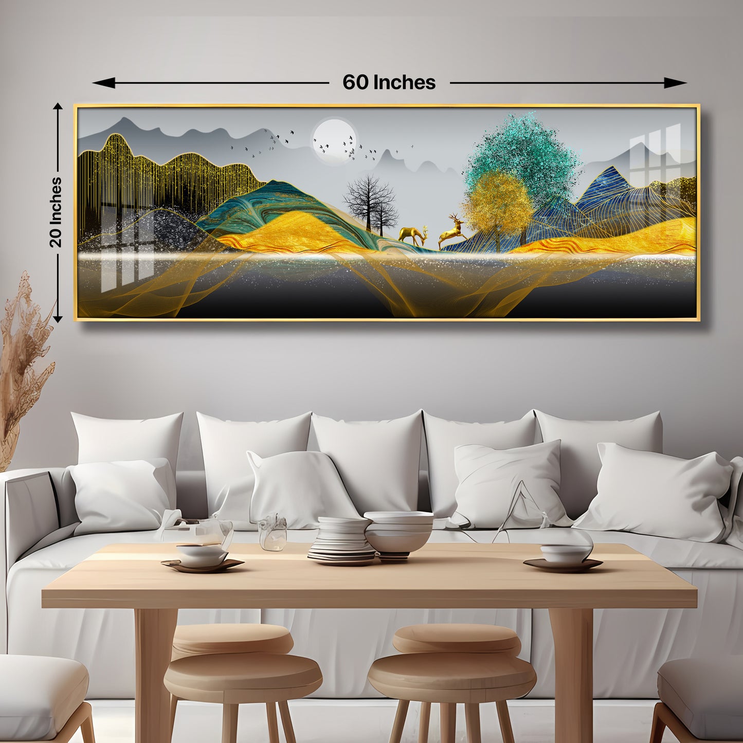 The Dawn at Forest Premium Acrylic Horizontal Wall Art