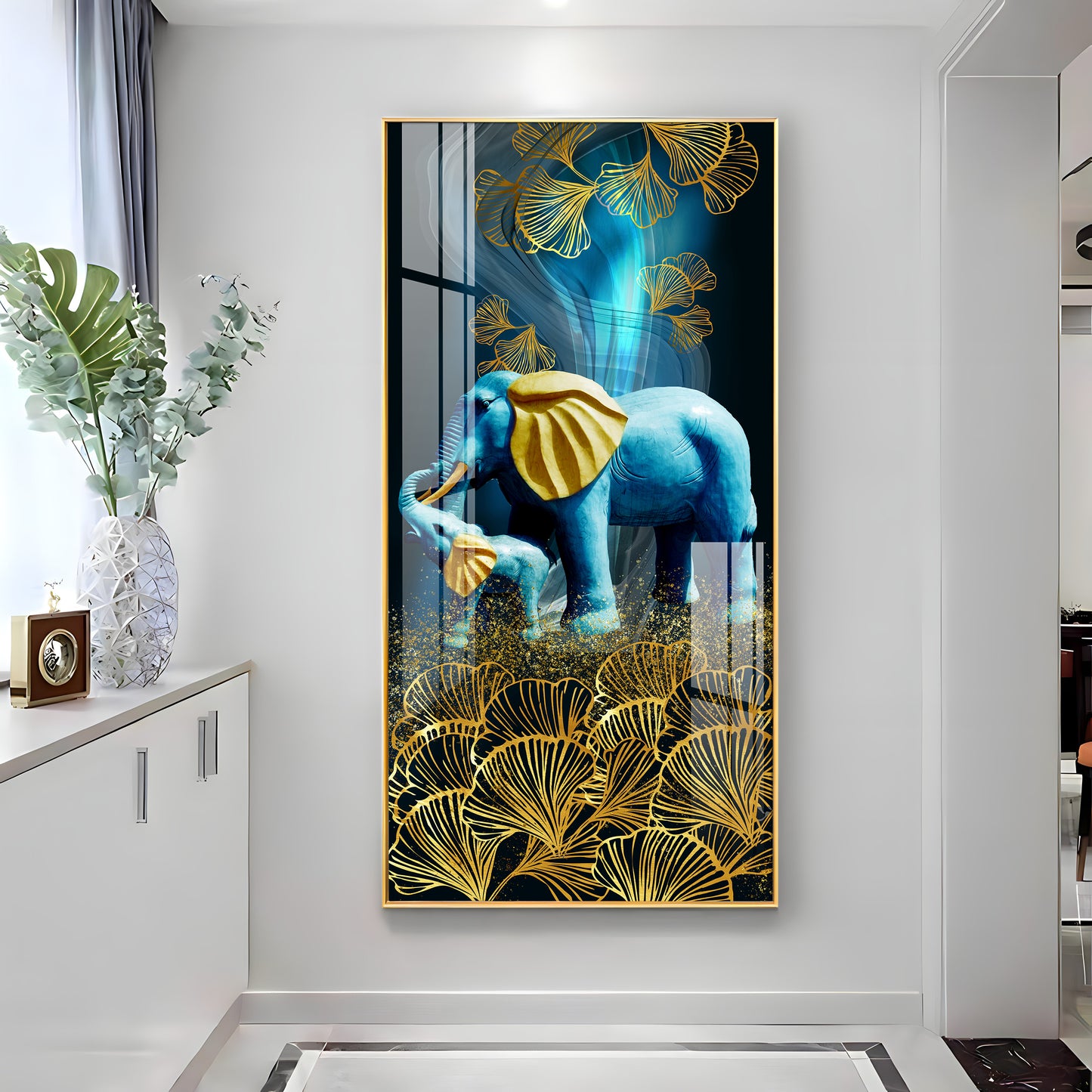 Mystical Elephants Premium Acrylic vertical Wall Art