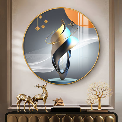 Modern Muse Premium Acrylic Round Wall Art