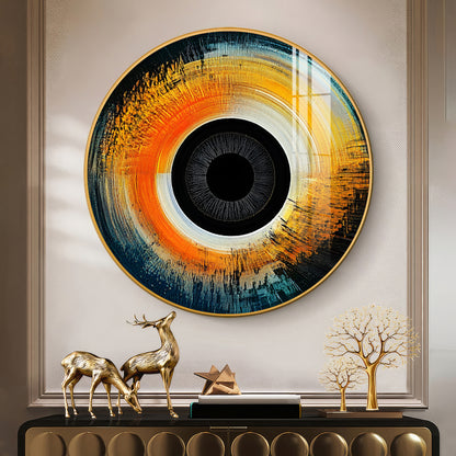 Visionary Gaze Premium Acrylic Round Wall Art