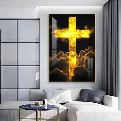 Heavenly Cross Vision Premium Acrylic Wall Art