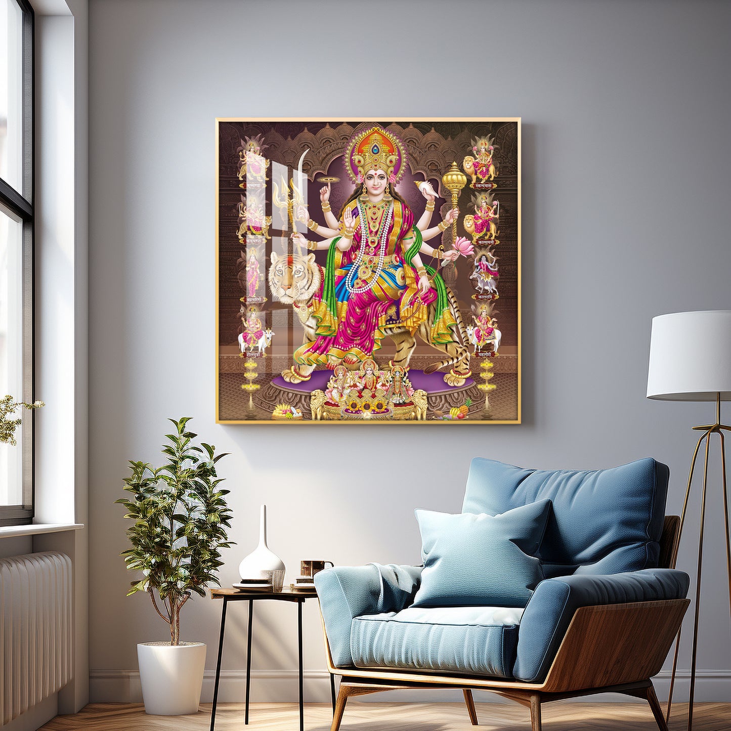 Radiant Devi Premium Acrylic Square Wall Art