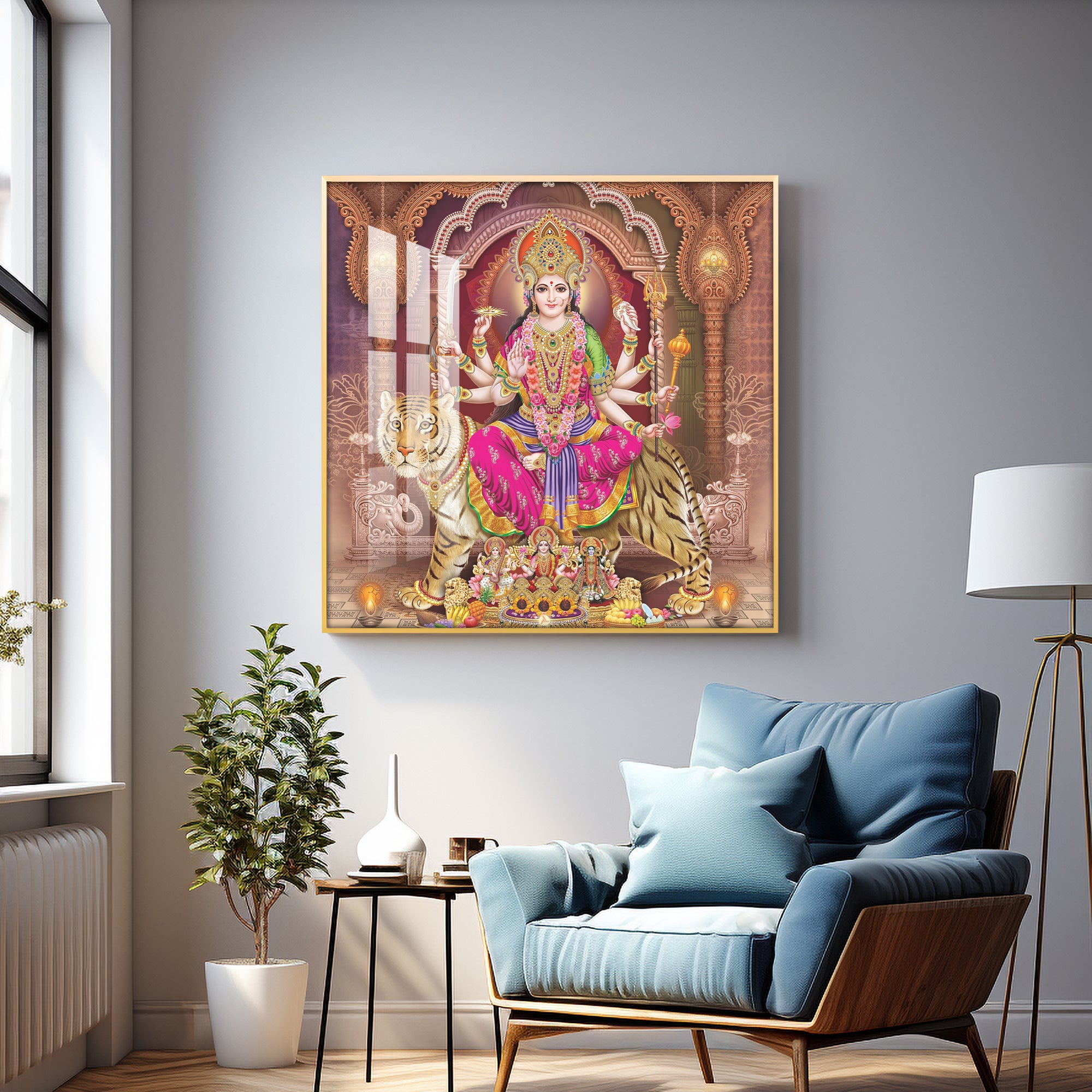 Goddess Radiant Devotion Premium Acrylic Square Wall Art