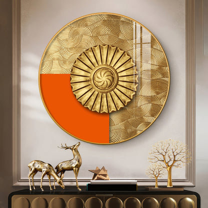 Luminous Dawn Premium Acrylic Round Wall Art