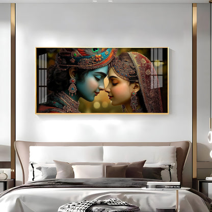 Radhe krishna Premium Acrylic Horizontal Wall Art