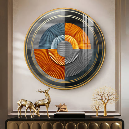 Grandeur Circle Premium Acrylic Round Wall Art