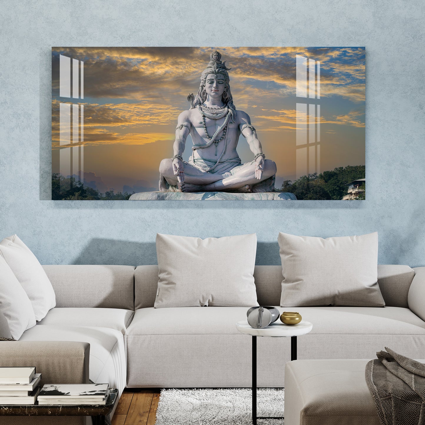 Meditating Shiva Acrylic Wall Art