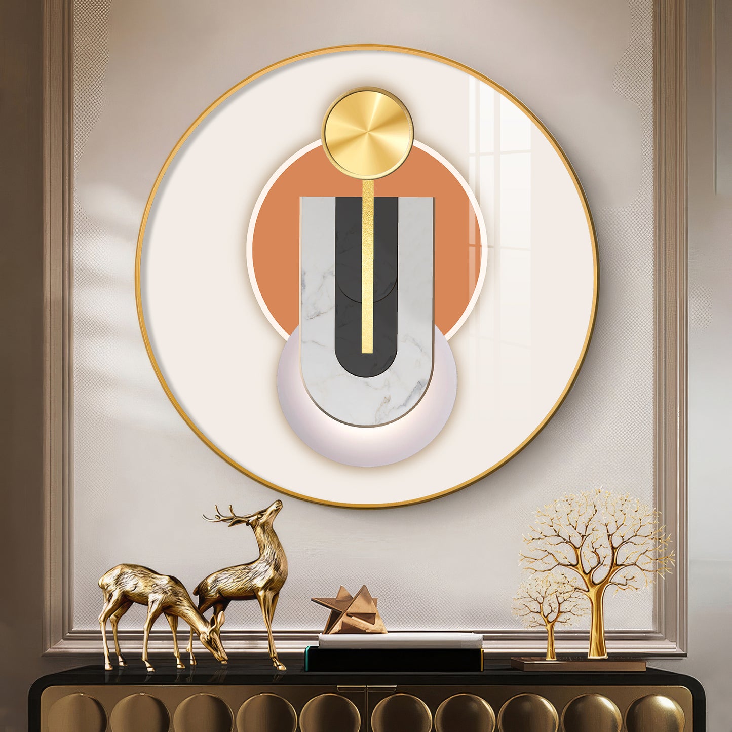 Urban Unity Premium Acrylic Round Wall Art