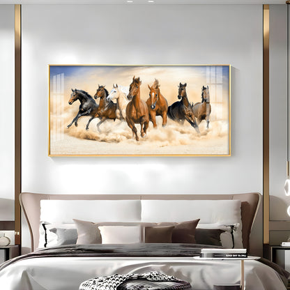 Herd of Horses Premium Acrylic Horizontal Wall Art