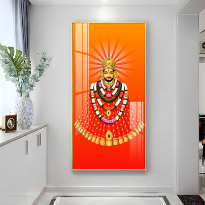 Khatu Shyam Ji Premium Acrylic Vertical Wall Art