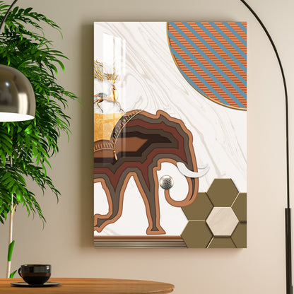 Minimalist Elephant Acrylic Wall Art