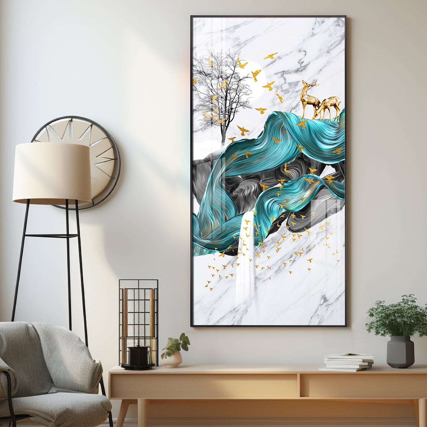 Serene Artwork Luxury Crystal Wall Art