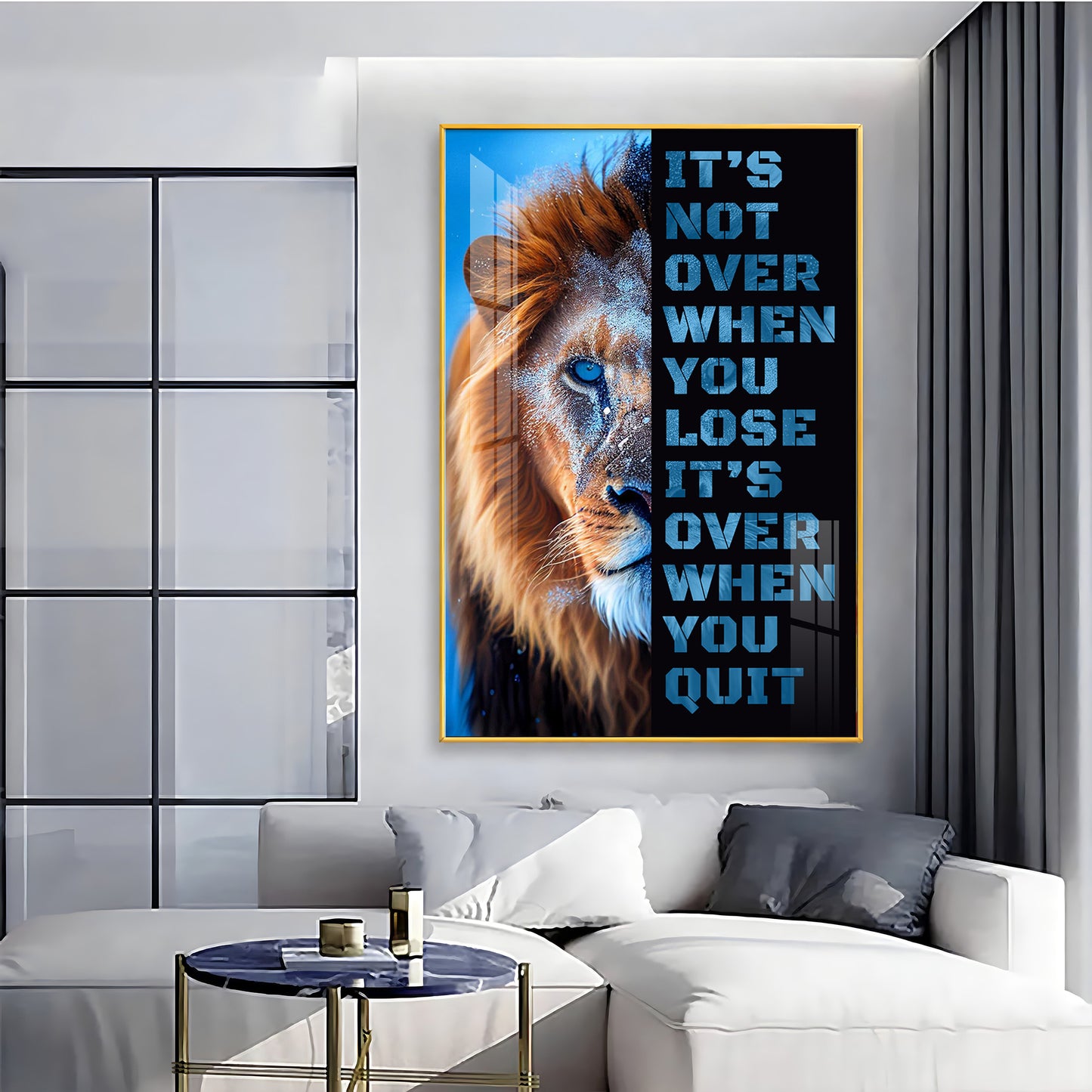 It's Not Over When You Lose Premium Acrylic Vertical Wall Art