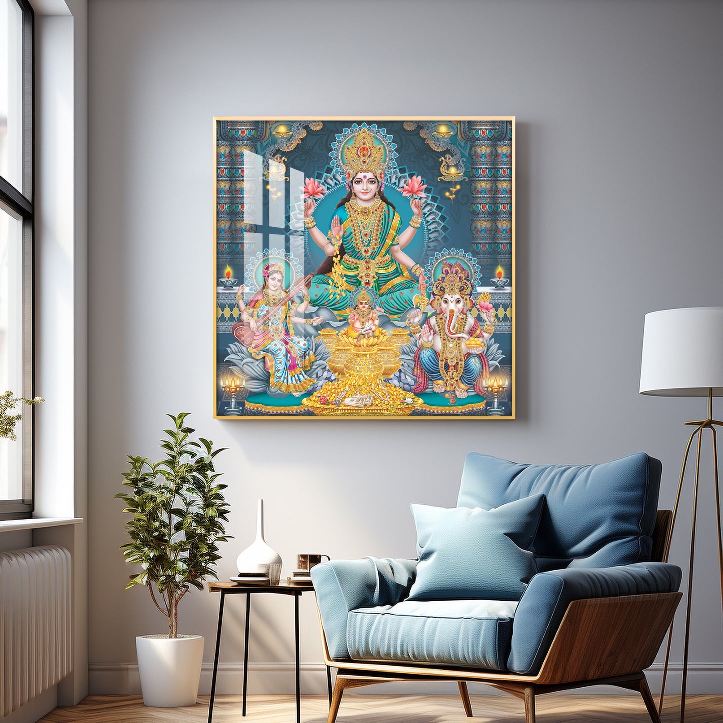 Enhanted Deities Blessings Premium Acrylic Square Wall Art