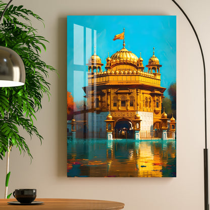 Beautiful Temple Acrylic Wall Art