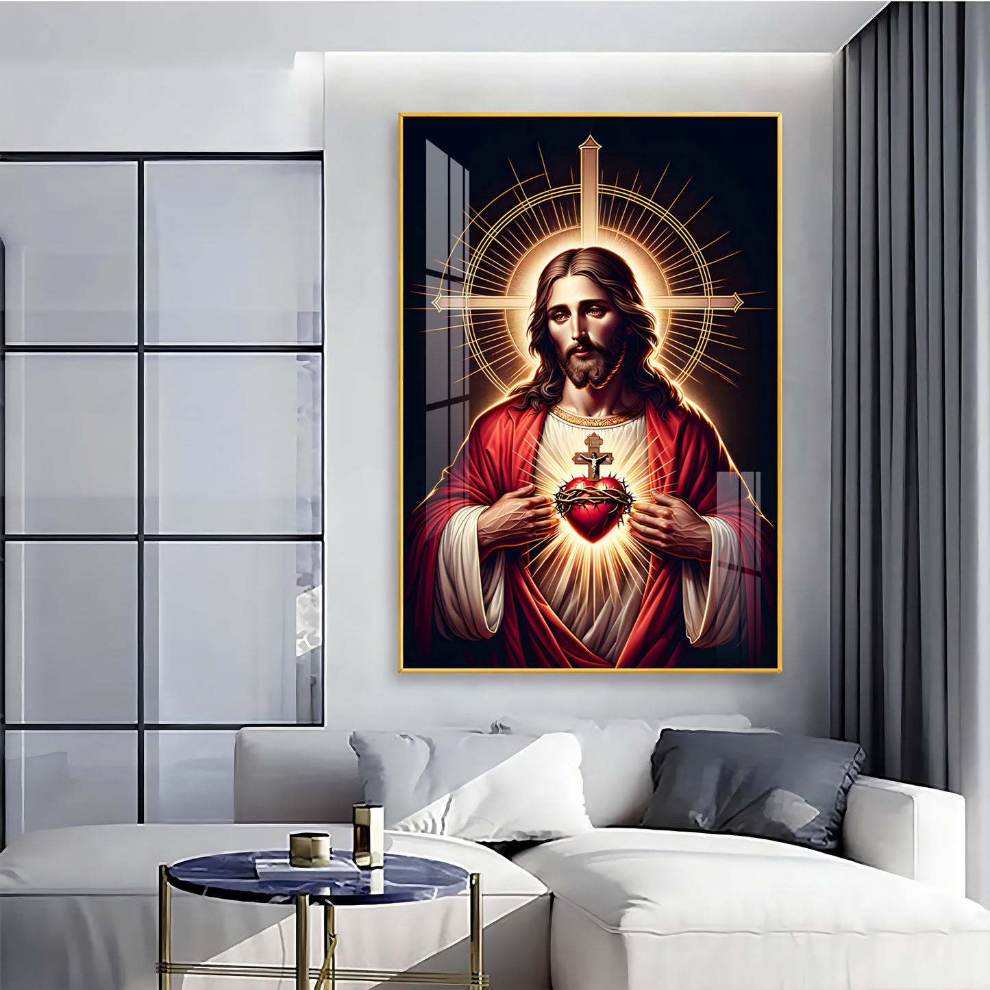 Canvas of Christ's Love Premium Acrylic Vertical Wall Art