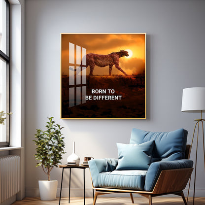 Be Different Premium Acrylic Square Wall Art