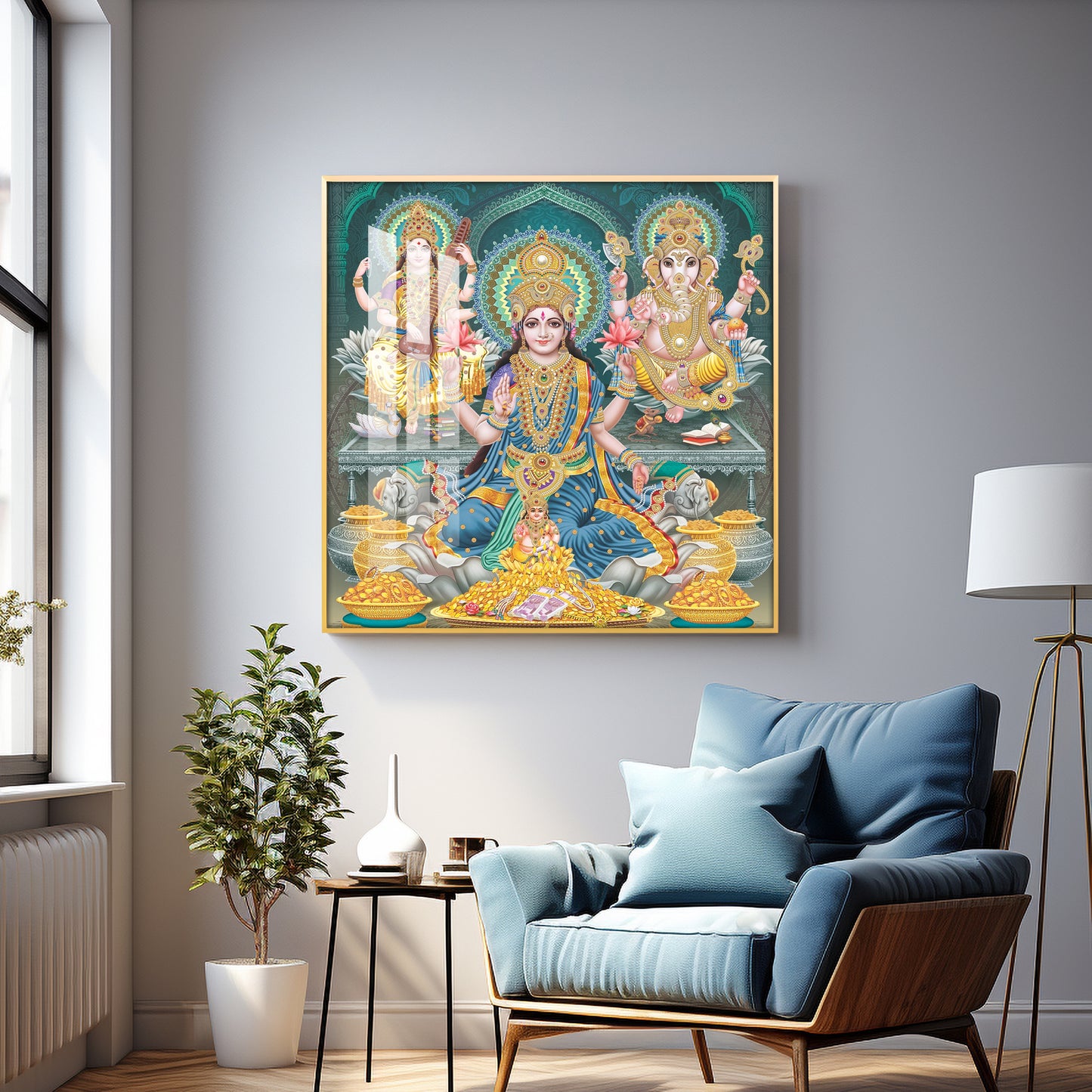 Deities Blessings Premium Acrylic Square Wall Art