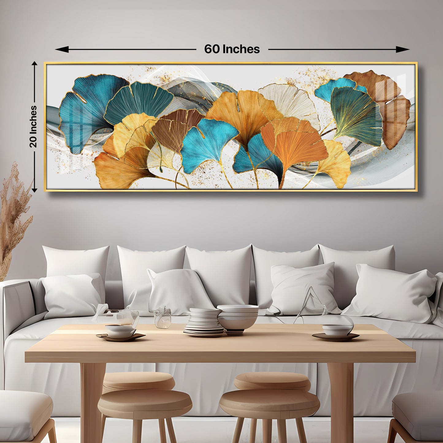 Leaves of Luck Premium Acrylic Horizontal Wall Art