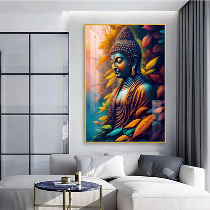 Indianara Buddha Premium Acrylic Vertical Wall Art