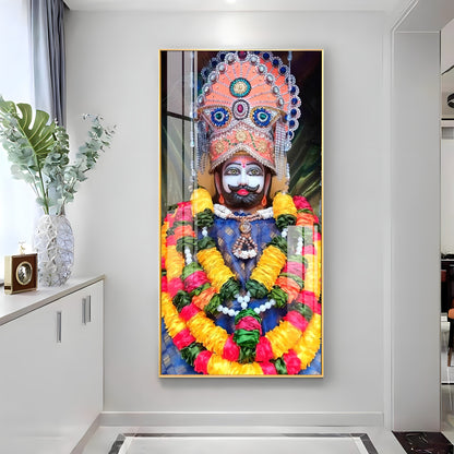 Khatu Shyam Baba Premium Acrylic Vertical Wall Art