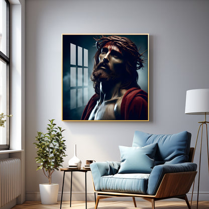 Jesus Premium Acrylic Square Wall Art