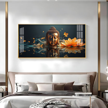 Descent Buddha Premium Acrylic Horizontal Wall Art