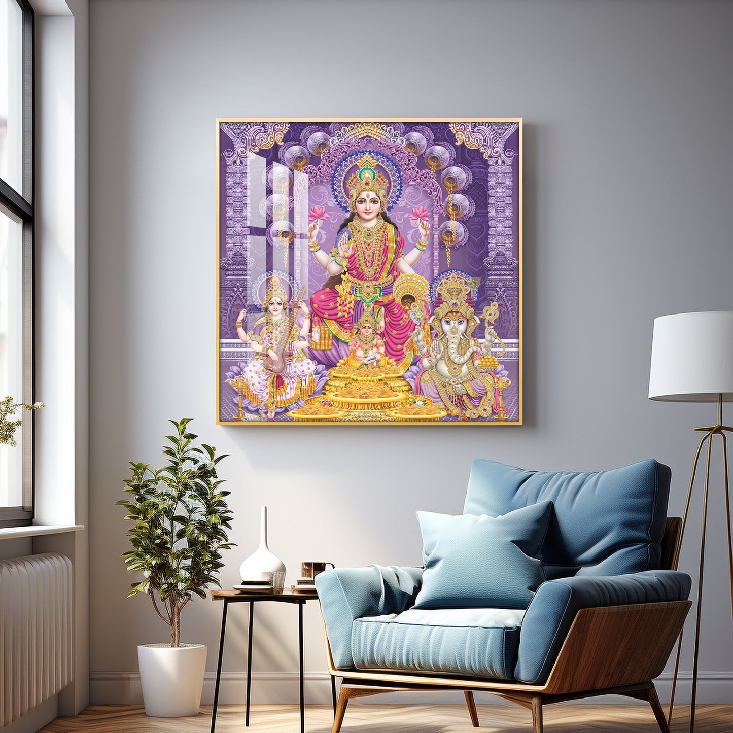Ethereal Goddess Premium Acrylic Square Wall Art
