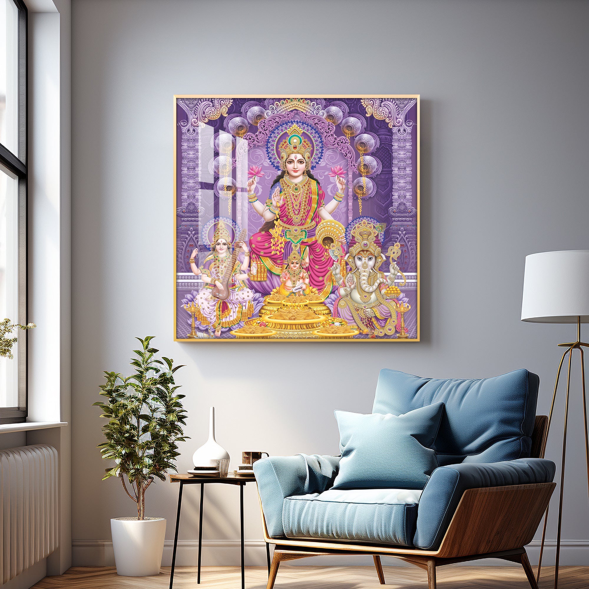 Ethereal Goddess Premium Acrylic Square Wall Art