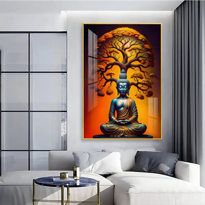 Enlighten Buddha Premium Acrylic Vertical Wall Art