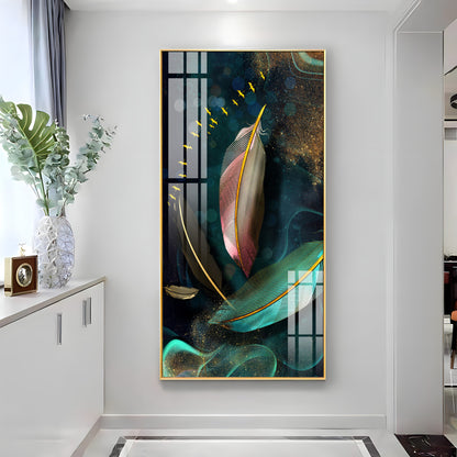 Feathers of Space Premium Acrylic vertical Wall Art