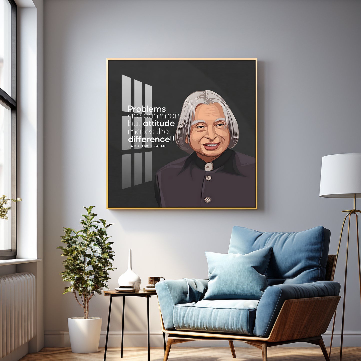 Dr. A.P.J  Abdul Kalam Premium Acrylic Square Wall Art