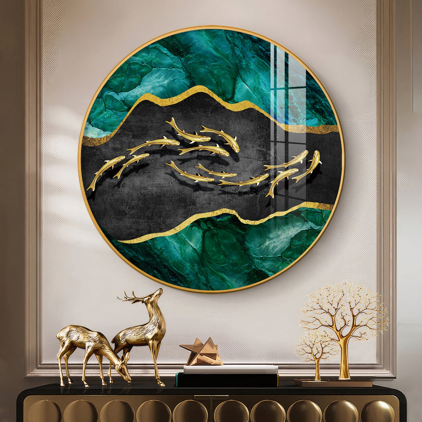 Regal Fish Premium Acrylic Round Wall Art