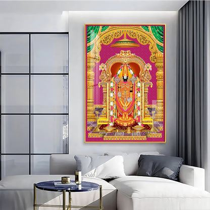 Sri Venkateswara Swamy Blessing Premium Acrylic Vertical Wall Art