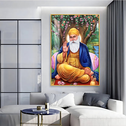 Meditative Guru Ji Premium Vertical Acrylic Wall Art