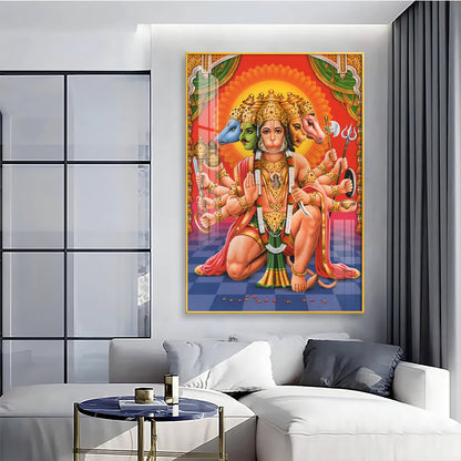 Hanuman Wisdom's Emissary Premium Vertical Acrylic Wall Art