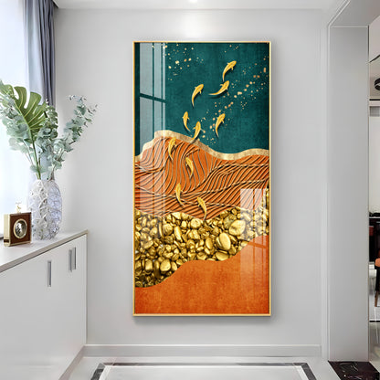 Chinese Landscape Premium Acrylic Vertical Wall Art