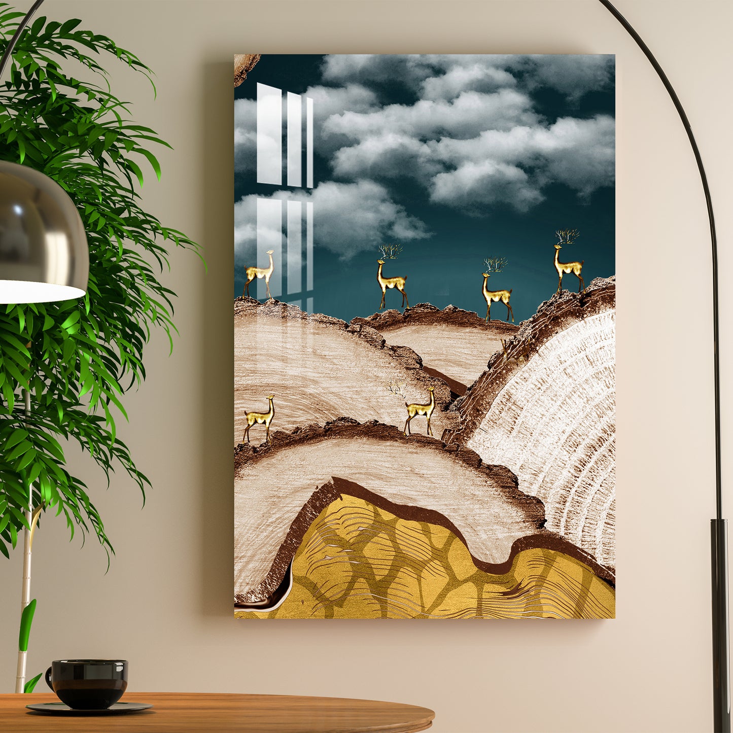 Deer Farm Acrylic Wall Art