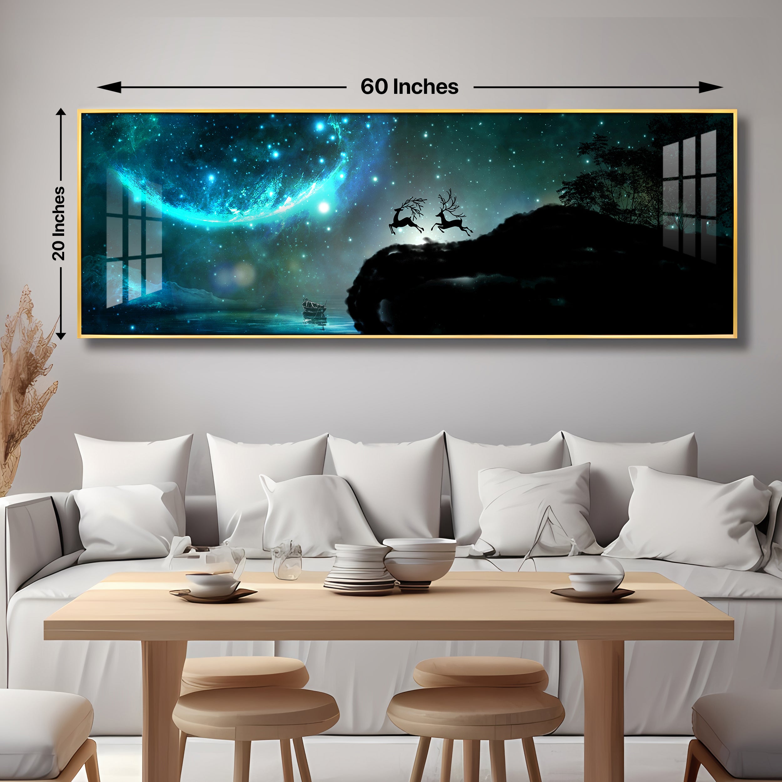 Blue Fantasy Premium Acrylic Horizontal Wall Art