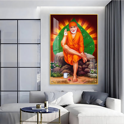 Sri Sai's Blessing Premium Vertical Acrylic Wall Art