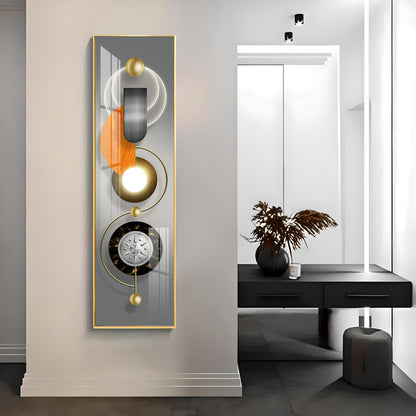 Abstract Geometric Circle Premium Acrylic Vertical Wall Art
